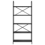 vidaXL Étagère Chêne noir 80 x 30 x 183 cm Bois d'ingénierie