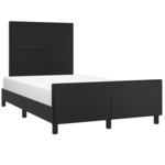 vidaXL Cadre de lit sans matelas noir 120x190 cm similicuir