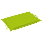 vidaXL Chaise longue de jardin avec coussin Bois d'acacia solide