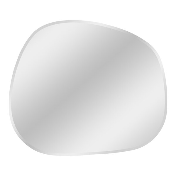 Miroir forme organique bord facetté 47x50 cm