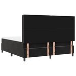 Lit box spring vidaXL avec matelas et LED Noir 180x200 cm Velours