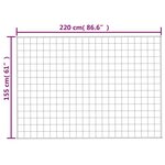 vidaXL Couverture lestée Gris 155x220 cm 11 kg Tissu