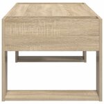 vidaXL Table basse Chêne Sonoma 110 x 50 x 41 cm Bois d'ingénierie