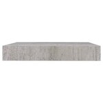 vidaXL Étagères murales flottantes 4 Pièces gris béton 23x23 5x3 8 cm MDF