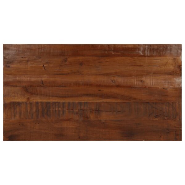 vidaXL Dessus de table 100x50x2 5cm rectangulaire bois massif récupéré