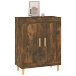 vidaXL Buffet Chêne fumé 69 5x34x90 cm Bois d'ingénierie