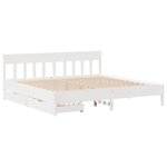 vidaXL Cadre de lit sans matelas blanc 180x200 cm bois massif de pin