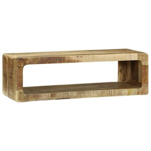 vidaXL Meuble TV Marron 80 x 30 x 25 cm Bois de manguier massif