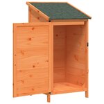 vidaXL Abri de jardin Marron 59 x 56 x 113 5 cm Bois de Sapin Massif