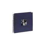 Album photo à spirales 'Fine Art', 36 x 32 cm, 50 pages noires, bleu HAMA