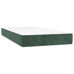 vidaXL Matelas de lit à ressorts ensachés fermeté moyenne vert foncé 120x190x20 cm