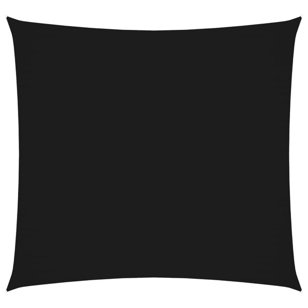 vidaXL Voile de parasol tissu oxford carré 5x5 m noir