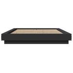 vidaXL Cadre de lit sans matelas noir 120x190 cm