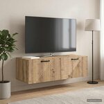 vidaXL Meuble TV mural 98 x 41 x 30 cm Chêne artisanal