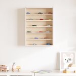 vidaXL Vitrine de collection en bois avec 6 étagères 40x8 5x55 cm