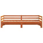 vidaXL Lit de jour et lit gigogne sans matelas 90x200 cm bois massif