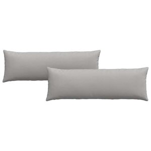 vidaXL Coussins de canapé 2 Pièces Gris nuage 120 x 40 cm tissu