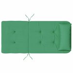vidaXL Coussins de chaise Uni 2 Pièces Vert 58 x 77 x 4 5 cm Tissu Oxford
