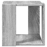vidaXL Table basse sonoma gris 32x32x30 cm bois d'ingénierie
