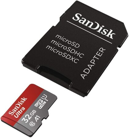 Carte mémoire Micro SD Sandisk Ultra 32Go UHS + Adaptateur