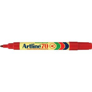 Marqueur '70' permanent indélébile pointe conique 1,5 mm rouge ARTLINE