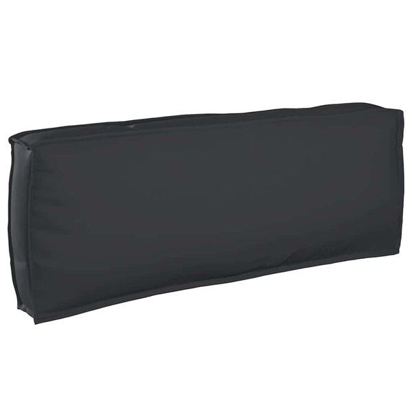 vidaXL Coussin pour dossier de palette Noir 120 x 40 x 12 cm