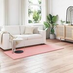 vidaXL Tapis en Fourrure Synthétique de Lapin Olite Rose 100 x 200 cm