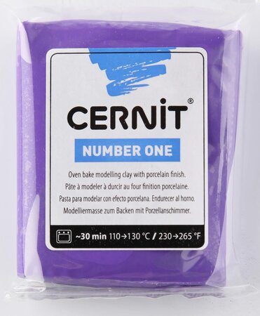 Pâte Cernit n°1 56 g Violet (900) - Cernit