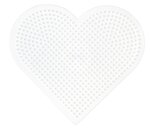 Plaques Carré rond hexagone coeur pour perles standard (Ø5 mm)