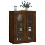 vidaXL Armoire murale chêne marron 69 5x34x90 cm