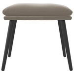 vidaXL Repose-pied Gris clair 45x29 5x35 cm Velours