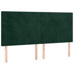 vidaXL Cadre de lit sans matelas vert foncé velours