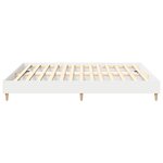 vidaXL Cadre de lit sans matelas blanc 180x200 cm bois d'ingénierie