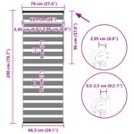 vidaXL Store zèbre blanc 70x200 cm largeur du tissu 65 9 cm polyester