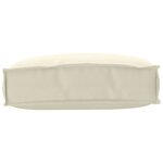 vidaXL Coussin Crème 50 x 40 x 12 cm Tissu Oxford