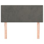 vidaXL Tête de lit Gris foncé 100x5x78/88 cm Velours