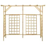 vidaXL Pergola de jardin pour poubelles triples Bois de pin imprégné