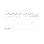 Agenda exécutif couv plast grainée noir 16 x 16 cm quovadis