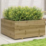 vidaXL Jardinière 100x100x49 5 cm bois de pin imprégné