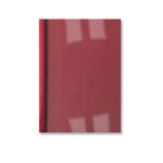 Lot de 100 LinenWeave Plats de couverture thermique 15 mm rouge GBC