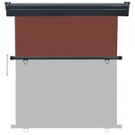 vidaXL Auvent latéral de balcon 160x250 cm Marron