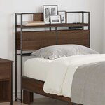 vidaXL Tête de lit de rangement Chêne marron 75 cm Bois d'ingénierie