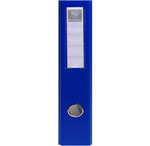Classeur rembordé PVC 4 anneaux en D de 50mm en 3ème de couverture - A4 maxi  bleu x 10 EXACOMPTA