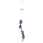 Mobile sonore en agates violettes