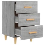 vidaXL Table de chevet sonoma gris 40x40x66 cm bois d'ingénierie
