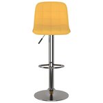 vidaXL Tabourets de bar lot de 2 jaune tissu