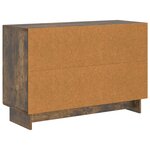 vidaXL Buffet Chêne fumé 89 x 34 5 x 60 cm Bois d'ingénierie