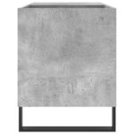 vidaXL Armoire à disques gris béton 85x38x48 cm bois d'ingénierie