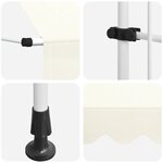 vidaXL Auvent manuel rétractable 200 cm Crème