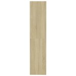 vidaXL Bibliothèque/Séparateur de pièce Chêne sonoma bois d'ingénierie